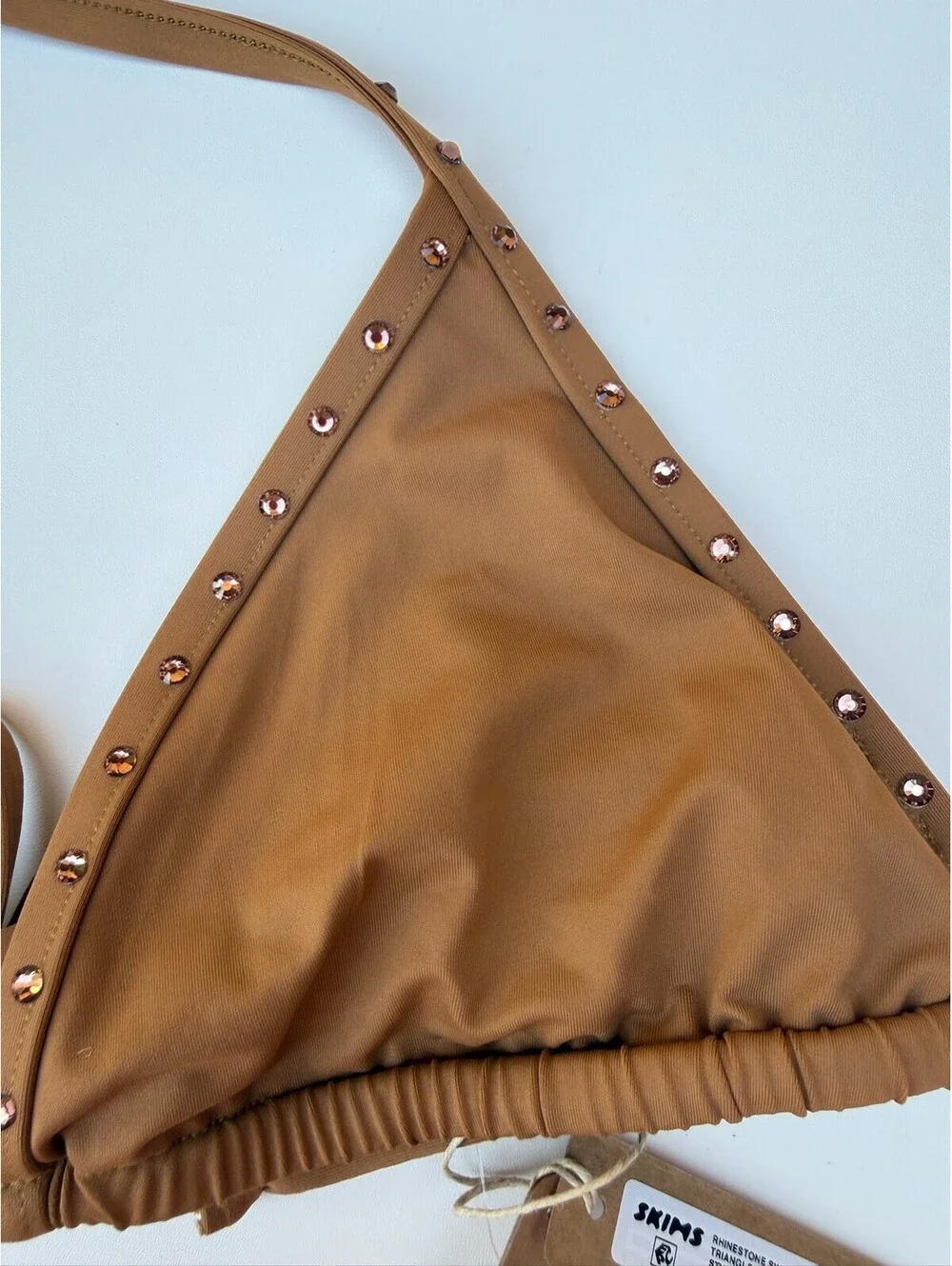 Skims Bikini Top Brown Size L NWT